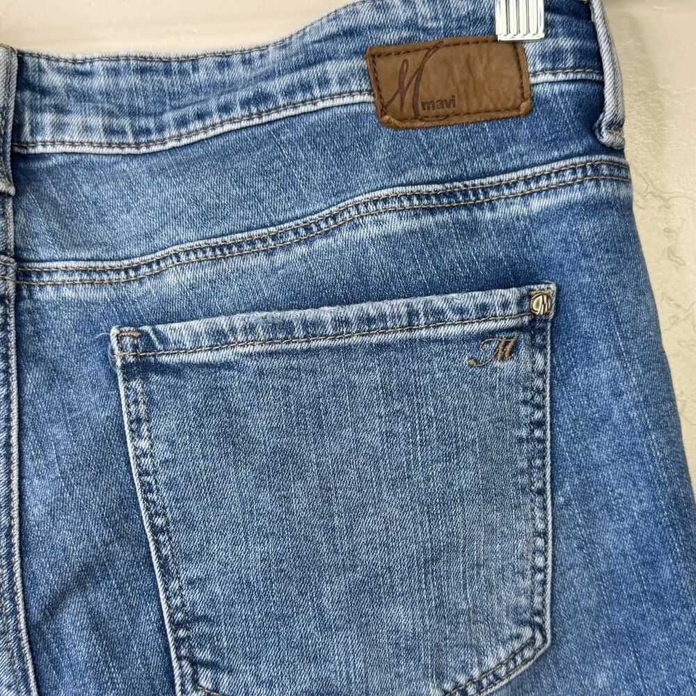 Mavi Jeans Co. Anthropologie Niki High-Rise Straight Crop Distressed Jeans - Picture 5 of 10